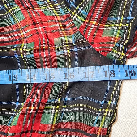 J. Crew Cinched-Waist Dress Stewart Tartan Holiday Plaid Size S - Picture 9 of 12